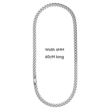 Cuban Link Chain Non - Fading Titanium Steel Necklace - Simply Just Deals LLCCuban Link Chain Non - Fading Titanium Steel Necklace4b80c969-e701-4eeb-a1d5-e2e7c7455e5cNecklace Width 6Mm Length 60CmCuban Link Chain Non - Fading Titanium Steel Necklace