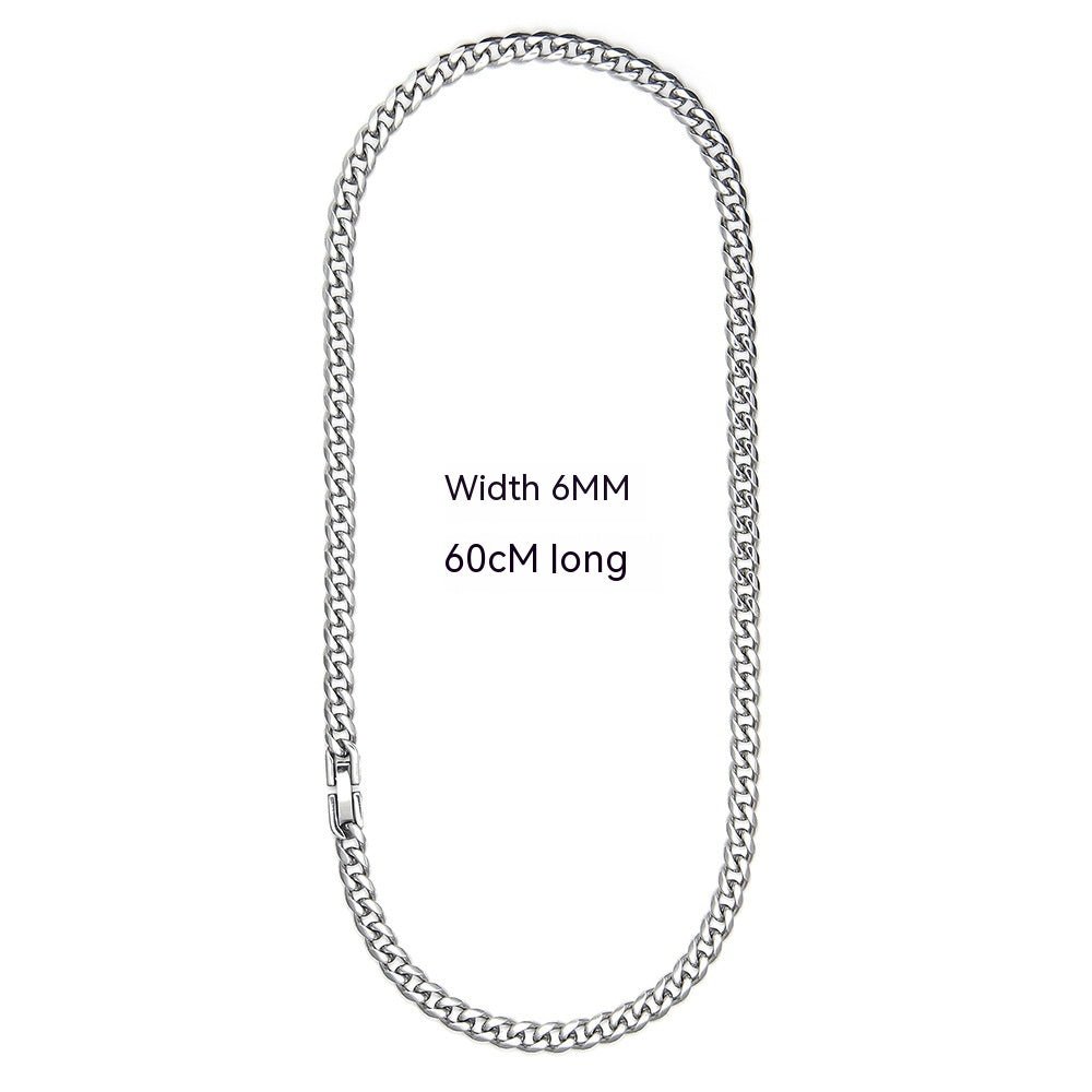 Cuban Link Chain Non - Fading Titanium Steel Necklace - Simply Just Deals LLCCuban Link Chain Non - Fading Titanium Steel Necklace4b80c969-e701-4eeb-a1d5-e2e7c7455e5cNecklace Width 6Mm Length 60CmCuban Link Chain Non - Fading Titanium Steel Necklace
