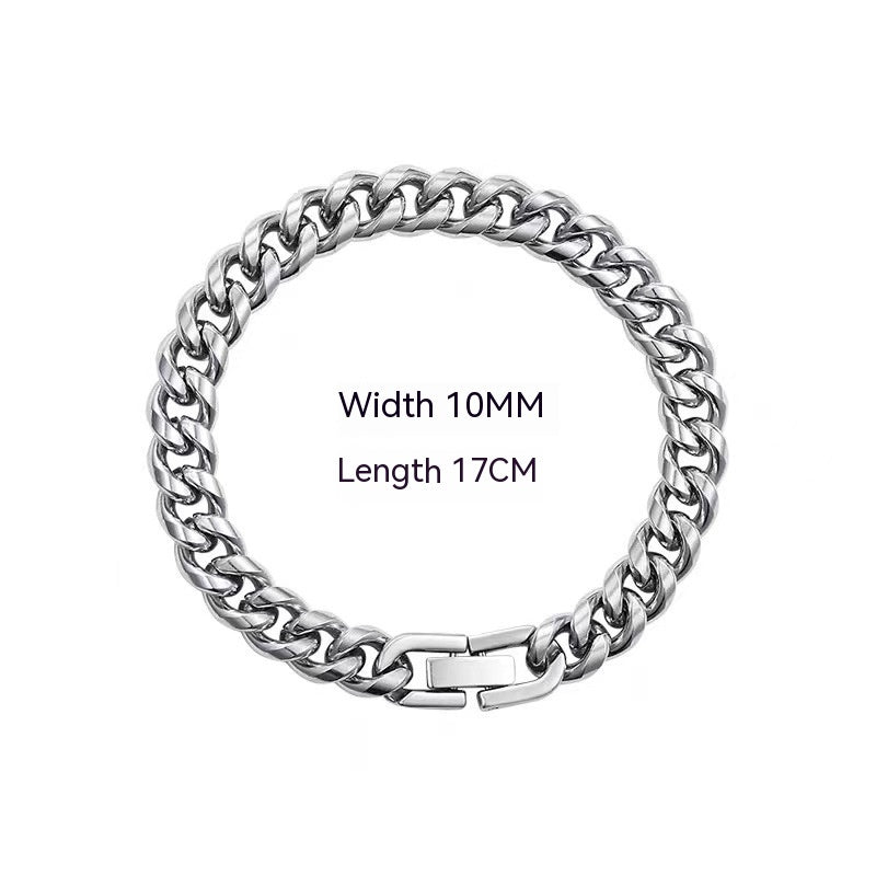 Cuban Link Chain Non - Fading Titanium Steel Necklace - Simply Just Deals LLCCuban Link Chain Non - Fading Titanium Steel Necklace94a920fc-6c0f-4891-9b14-21b6315d7459Width 10Mm Length 17CmCuban Link Chain Non - Fading Titanium Steel Necklace
