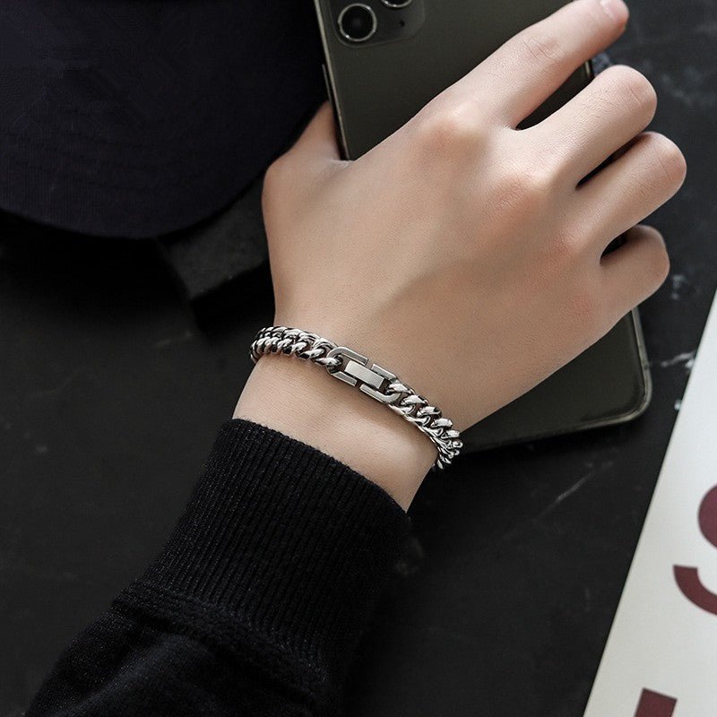 Cuban Link Chain Non - Fading Titanium Steel Necklace - Simply Just Deals LLCCuban Link Chain Non - Fading Titanium Steel Necklacea6150ef9-b0e9-4abe-acb1-30db98f6de45Bracelet Width 8Mm Length 17CmCuban Link Chain Non - Fading Titanium Steel Necklace