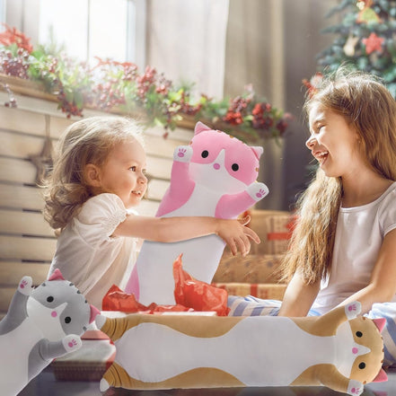 Cute Cat Plush Long Body Pillow – Soft Cartoon Stuffed Animal Doll, Kawaii Cat Plushie Cuddle Toy Gift for Kids, Girls & Girlfriend (Gray, 19.7 Inch) - Simply Just Deals LLCCute Cat Plush Long Body Pillow – Soft Cartoon Stuffed Animal Doll, Kawaii Cat Plushie Cuddle Toy Gift for Kids, Girls & Girlfriend (Gray, 19.7 Inch)b6c6c22e-30d4-4a43-ba74-c9bd95ca04c1Gray19.7InchCute Cat Plush Long Body Pillow – Soft Cartoon Stuffed Animal Doll, Kawaii Cat Plushie Cuddle Toy Gift for Kids, Girls & Girlfrien