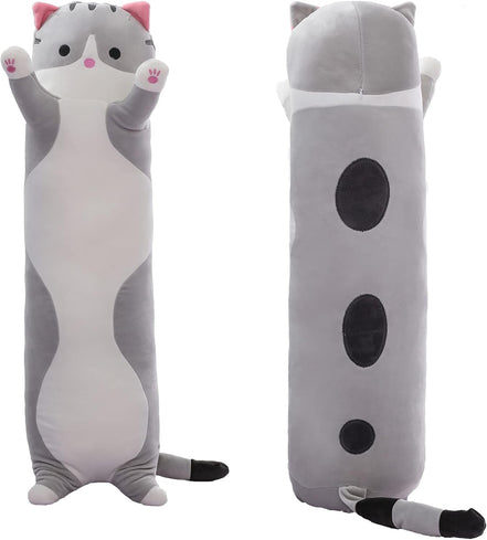 Cute Cat Plush Long Body Pillow – Soft Cartoon Stuffed Animal Doll, Kawaii Cat Plushie Cuddle Toy Gift for Kids, Girls & Girlfriend (Gray, 19.7 Inch) - Simply Just Deals LLCCute Cat Plush Long Body Pillow – Soft Cartoon Stuffed Animal Doll, Kawaii Cat Plushie Cuddle Toy Gift for Kids, Girls & Girlfriend (Gray, 19.7 Inch)b6c6c22e-30d4-4a43-ba74-c9bd95ca04c1Gray19.7InchCute Cat Plush Long Body Pillow – Soft Cartoon Stuffed Animal Doll, Kawaii Cat Plushie Cuddle Toy Gift for Kids, Girls & Girlfrien