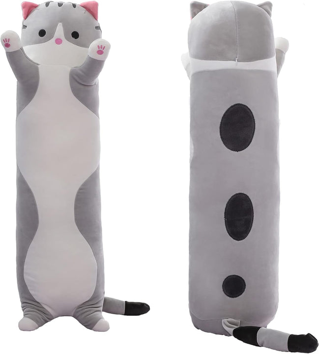 Cute Cat Plush Long Body Pillow – Soft Cartoon Stuffed Animal Doll, Kawaii Cat Plushie Cuddle Toy Gift for Kids, Girls & Girlfriend (Gray, 19.7 Inch) - Simply Just Deals LLCCute Cat Plush Long Body Pillow – Soft Cartoon Stuffed Animal Doll, Kawaii Cat Plushie Cuddle Toy Gift for Kids, Girls & Girlfriend (Gray, 19.7 Inch)b6c6c22e-30d4-4a43-ba74-c9bd95ca04c1Gray19.7InchCute Cat Plush Long Body Pillow – Soft Cartoon Stuffed Animal Doll, Kawaii Cat Plushie Cuddle Toy Gift for Kids, Girls & Girlfrien