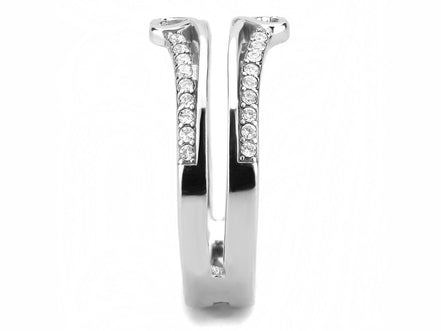 DA242 - High polished (no plating) Stainless Steel Ring with AAA Grade CZ in Clear - Simply Just Deals LLCDA242 - High polished (no plating) Stainless Steel Ring with AAA Grade CZ in ClearRingDA242 - 55DA242 - High polished (no plating) Stainless Steel Ring with AAA Grade CZ in Clear - 3