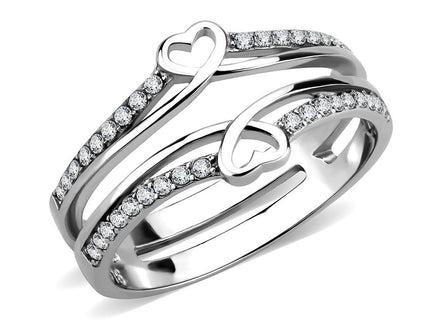 DA242 - High polished (no plating) Stainless Steel Ring with AAA Grade CZ in Clear - Simply Just Deals LLCDA242 - High polished (no plating) Stainless Steel Ring with AAA Grade CZ in ClearRingDA242 - 55DA242 - High polished (no plating) Stainless Steel Ring with AAA Grade CZ in Clear - 0
