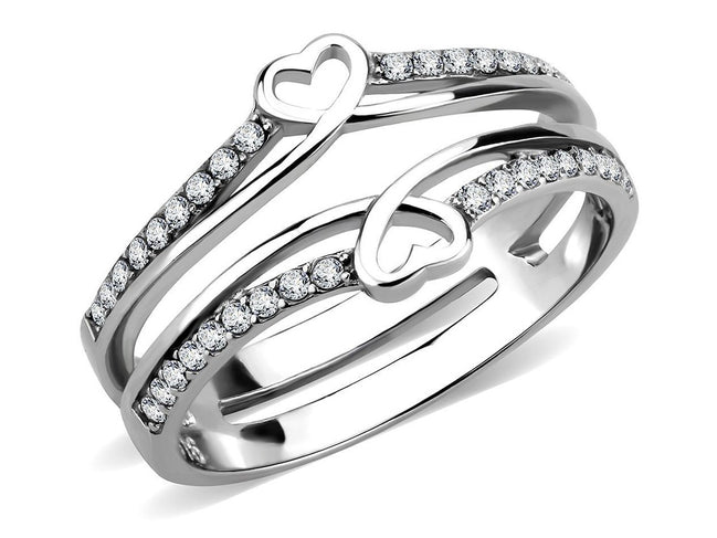 DA242 - High polished (no plating) Stainless Steel Ring with AAA Grade CZ in Clear - Simply Just Deals LLCDA242 - High polished (no plating) Stainless Steel Ring with AAA Grade CZ in ClearRingDA242 - 55DA242 - High polished (no plating) Stainless Steel Ring with AAA Grade CZ in Clear - 0