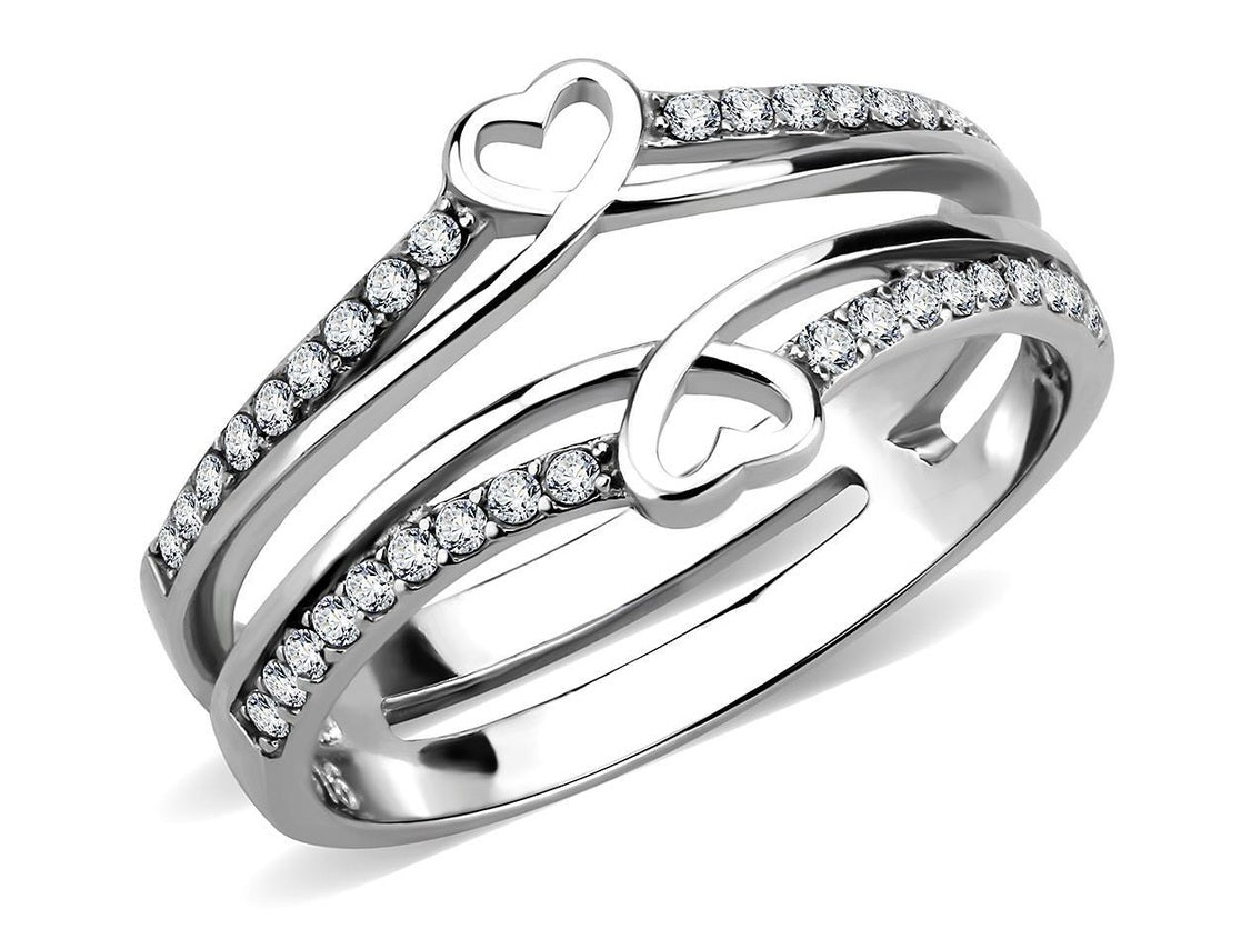 DA242 - High polished (no plating) Stainless Steel Ring with AAA Grade CZ in Clear - Simply Just Deals LLCDA242 - High polished (no plating) Stainless Steel Ring with AAA Grade CZ in ClearRingDA242 - 55DA242 - High polished (no plating) Stainless Steel Ring with AAA Grade CZ in Clear - 0