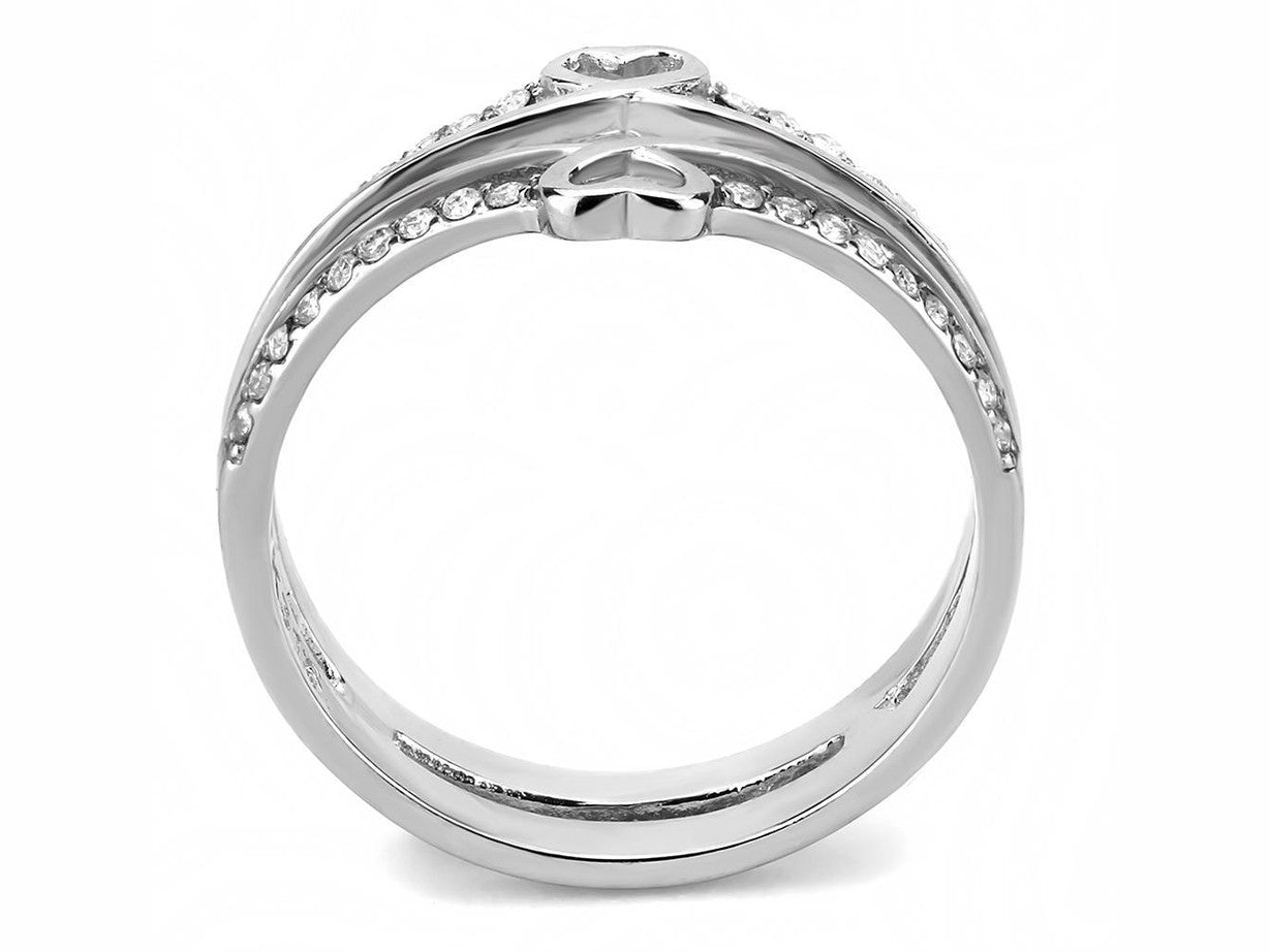 DA242 - High polished (no plating) Stainless Steel Ring with AAA Grade CZ in Clear - Simply Just Deals LLCDA242 - High polished (no plating) Stainless Steel Ring with AAA Grade CZ in ClearRingDA242 - 55DA242 - High polished (no plating) Stainless Steel Ring with AAA Grade CZ in Clear - 2