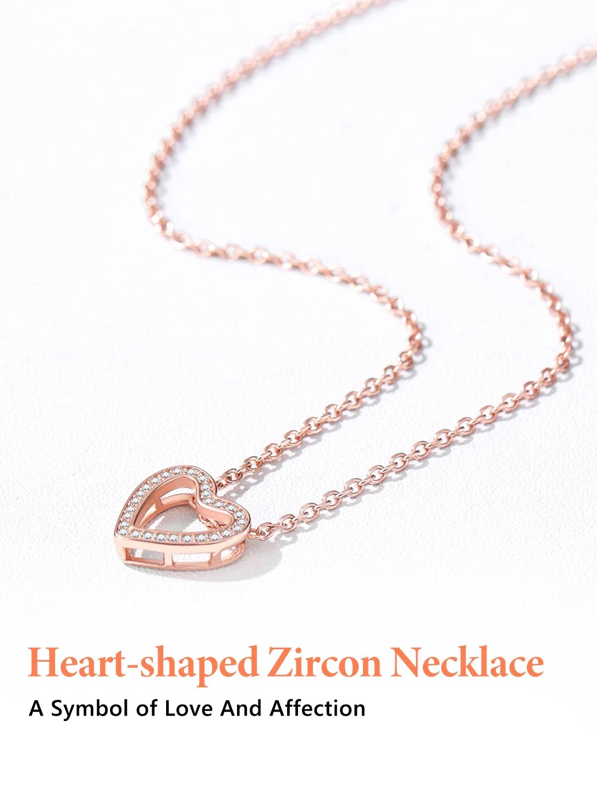 Dainty Cubic Zirconia Necklace for Women Heart Shape Pendant Sterling Silver Jewelry Gifts, Rose Golden - Simply Just Deals LLCDainty Cubic Zirconia Necklace for Women Heart Shape Pendant Sterling Silver Jewelry Gifts, Rose Goldenbef11aa3-acfc-41c0-98a7-947c151c616d02 - Rose Gold CzDainty Cubic Zirconia Necklace for Women Heart Shape Pendant Sterling Silver Jewelry Gifts, Rose Golden