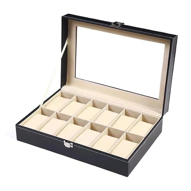 DELESYS 2/3/4/5/6/8/10/12 Slots PU Leather Watch Box Traditional Style Watch Storage Box Gift Watch Case With Lock - Simply Just Deals LLCDELESYS 2/3/4/5/6/8/10/12 Slots PU Leather Watch Box Traditional Style Watch Storage Box Gift Watch Case With Lock14193Beige2PositionsBeige 2 PositionsDELESYS 2/3/4/5/6/8/10/12 Slots PU Leather Watch Box Traditional Style Watch Storage Box Gift Watch Case With Lock