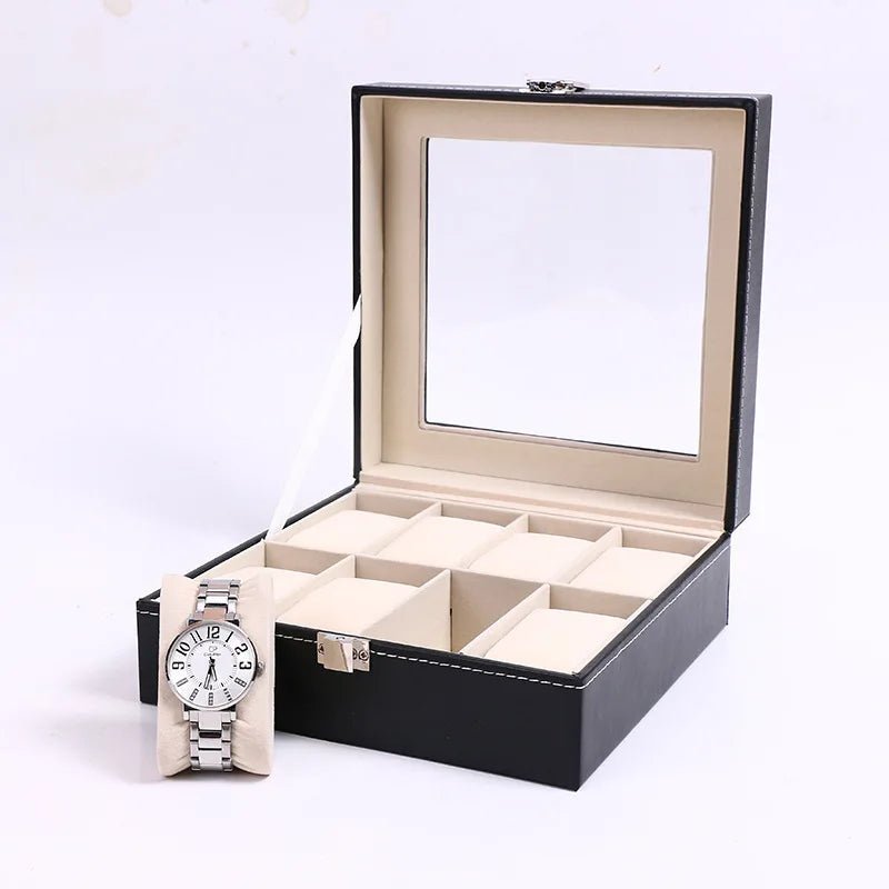 DELESYS 2/3/4/5/6/8/10/12 Slots PU Leather Watch Box Traditional Style Watch Storage Box Gift Watch Case With Lock - Simply Just Deals LLCDELESYS 2/3/4/5/6/8/10/12 Slots PU Leather Watch Box Traditional Style Watch Storage Box Gift Watch Case With Lock14193Beige2PositionsBeige 2 PositionsDELESYS 2/3/4/5/6/8/10/12 Slots PU Leather Watch Box Traditional Style Watch Storage Box Gift Watch Case With Lock