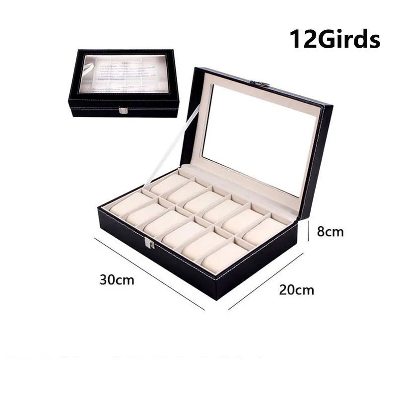 DELESYS 2/3/4/5/6/8/10/12 Slots PU Leather Watch Box Traditional Style Watch Storage Box Gift Watch Case With Lock - Simply Just Deals LLCDELESYS 2/3/4/5/6/8/10/12 Slots PU Leather Watch Box Traditional Style Watch Storage Box Gift Watch Case With Lock14193Beige2PositionsBeige 2 PositionsDELESYS 2/3/4/5/6/8/10/12 Slots PU Leather Watch Box Traditional Style Watch Storage Box Gift Watch Case With Lock
