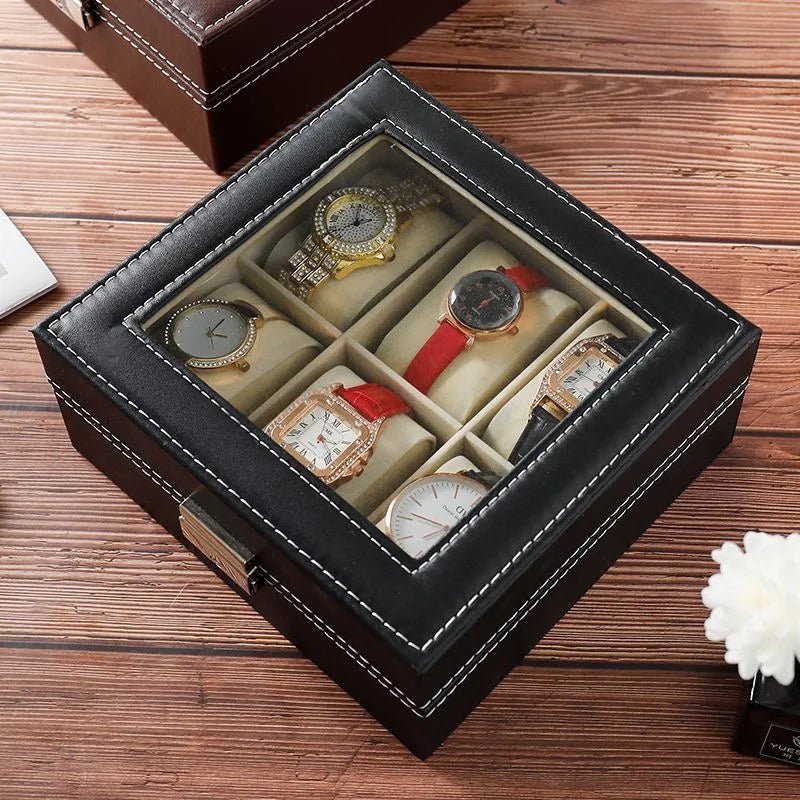 DELESYS 2/3/4/5/6/8/10/12 Slots PU Leather Watch Box Traditional Style Watch Storage Box Gift Watch Case With Lock - Simply Just Deals LLCDELESYS 2/3/4/5/6/8/10/12 Slots PU Leather Watch Box Traditional Style Watch Storage Box Gift Watch Case With Lock14193Beige2PositionsBeige 2 PositionsDELESYS 2/3/4/5/6/8/10/12 Slots PU Leather Watch Box Traditional Style Watch Storage Box Gift Watch Case With Lock