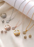Diamond Geometric Necklace Ring Earrings 3 - piece Set - Simply Just Deals LLCDiamond Geometric Necklace Ring Earrings 3 - piece Set0CJLX210516201AZCK0106 GoldDiamond Geometric Necklace Ring Earrings 3 - piece Set