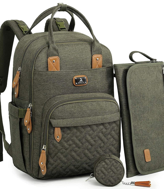 Diaper Bag Backpack with Portable Changing Pad, Pacifier Case and Stroller Straps, Large Unisex Baby Bags for Boys Girls, Multipurpose Travel Back Pack for Moms Dads, Army Green - Simply Just Deals LLCDiaper Bag Backpack with Portable Changing Pad, Pacifier Case and Stroller Straps, Large Unisex Baby Bags for Boys Girls, Multipurpose Travel Back Pack for Moms Dads, Army Green1c1f78cc-4a4f-48d7-9852-3c61d40772f1Army GreenDiaper Bag Backpack with Portable Changing Pad, Pacifier Case and Stroller S