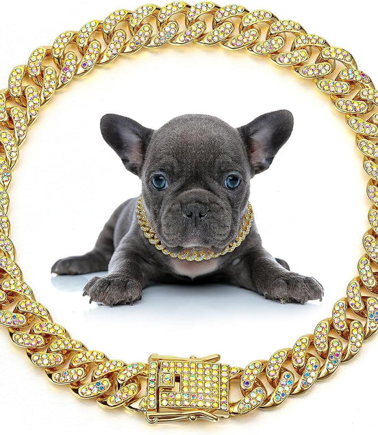 Dog Necklace Metal Cat Chain Pet Crystal Collar Jewelry Accessories For Small Medium Large Dogs Cats - Simply Just Deals LLCDog Necklace Metal Cat Chain Pet Crystal Collar Jewelry Accessories For Small Medium Large Dogs CatsCJGX207694301AZGold20cmDog Necklace Metal Cat Chain Pet Crystal Collar Jewelry Accessories For Small Medium Large Dogs Cats