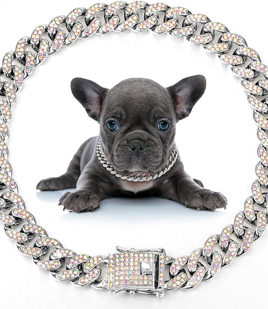 Dog Necklace Metal Cat Chain Pet Crystal Collar Jewelry Accessories For Small Medium Large Dogs Cats - Simply Just Deals LLCDog Necklace Metal Cat Chain Pet Crystal Collar Jewelry Accessories For Small Medium Large Dogs CatsCJGX207694310JQSilver20cmDog Necklace Metal Cat Chain Pet Crystal Collar Jewelry Accessories For Small Medium Large Dogs Cats