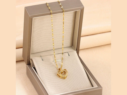 Double - layer Love Necklace With Rhinestones Titanium Steel Pendant Fashion Jewelry Woman Valentines Day Gift - Simply Just Deals LLCDouble - layer Love Necklace With Rhinestones Titanium Steel Pendant Fashion Jewelry Woman Valentines Day GiftCJLX191933701AZ8018 Smart LoveDouble - layer Love Necklace With Rhinestones Titanium Steel Pendant Fashion Jewelry Woman Valentines Day Gift