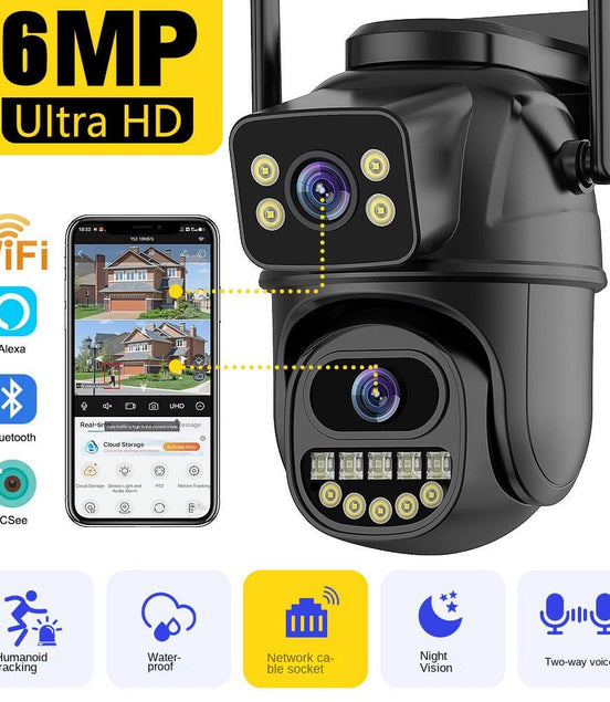Dual screen wireless 360 degree mobile remote outdoor WiFi camera monitoring - Simply Just Deals LLCDual screen wireless 360 degree mobile remote outdoor WiFi camera monitoring21AF52B9FEFB46BE84227D0F3E4C41CFwifi - USWiFi/Ethernet connectionDual screen wireless 360 degree mobile remote outdoor WiFi camera monitoring