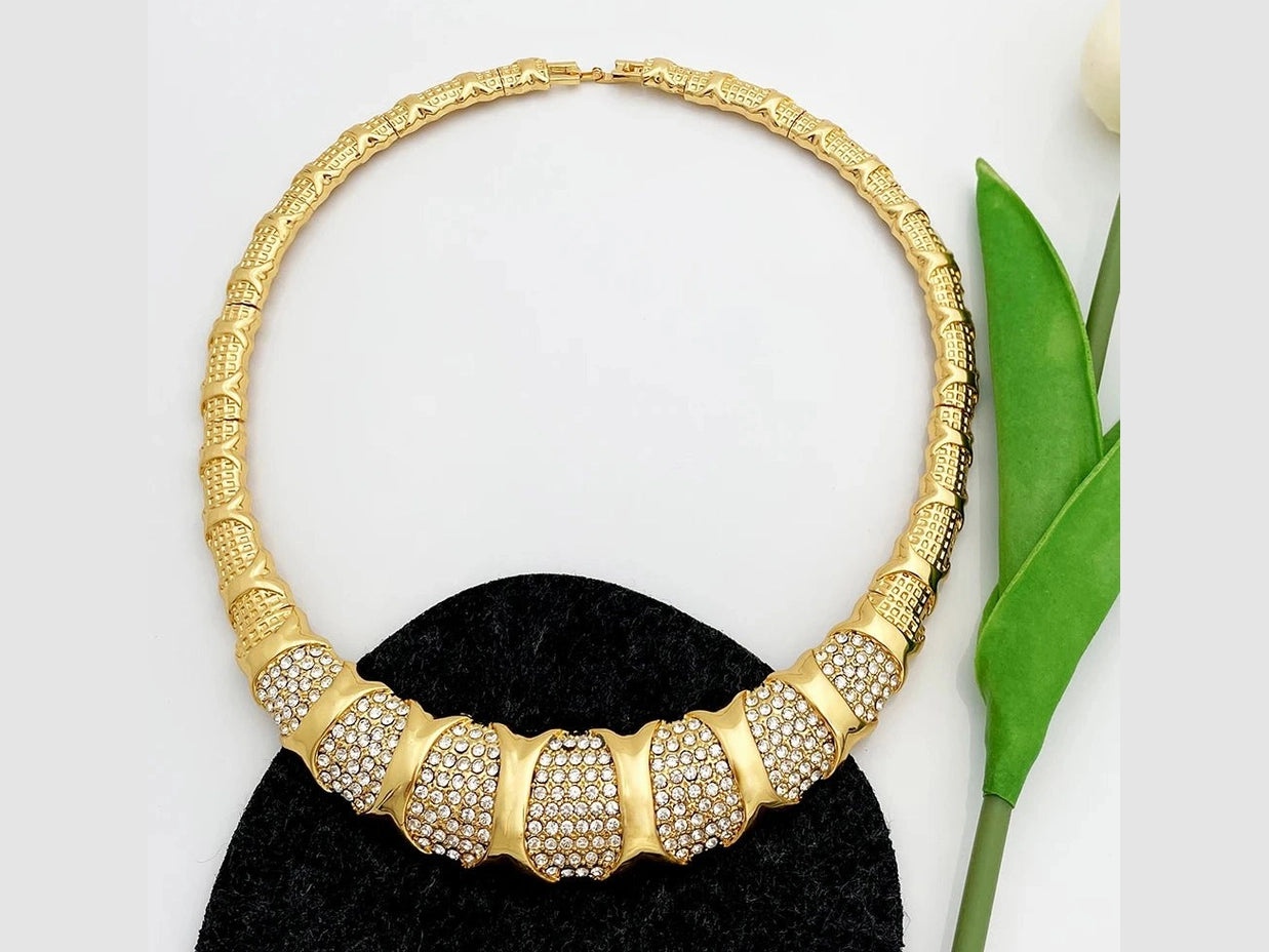 Dubai Jewelry Set For Women 18K Gold Plated Luxury Necklace Earrings Bracelet And Ring Set Jewelry For Wedding Party Trending - Simply Just Deals LLCDubai Jewelry Set For Women 18K Gold Plated Luxury Necklace Earrings Bracelet And Ring Set Jewelry For Wedding Party Trending200001033:36118833Dubai Jewelry Set For Women 18K Gold Plated Luxury Necklace Earrings Bracelet And Ring Set Jewelry For Wedding Party Trending