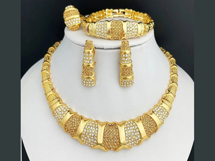 Dubai Jewelry Set For Women 18K Gold Plated Luxury Necklace Earrings Bracelet And Ring Set Jewelry For Wedding Party Trending - Simply Just Deals LLCDubai Jewelry Set For Women 18K Gold Plated Luxury Necklace Earrings Bracelet And Ring Set Jewelry For Wedding Party Trending200001033:36118833Dubai Jewelry Set For Women 18K Gold Plated Luxury Necklace Earrings Bracelet And Ring Set Jewelry For Wedding Party Trending