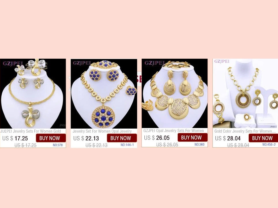Dubai Jewelry Set For Women 18K Gold Plated Luxury Necklace Earrings Bracelet And Ring Set Jewelry For Wedding Party Trending - Simply Just Deals LLCDubai Jewelry Set For Women 18K Gold Plated Luxury Necklace Earrings Bracelet And Ring Set Jewelry For Wedding Party Trending200001033:36118833Dubai Jewelry Set For Women 18K Gold Plated Luxury Necklace Earrings Bracelet And Ring Set Jewelry For Wedding Party Trending