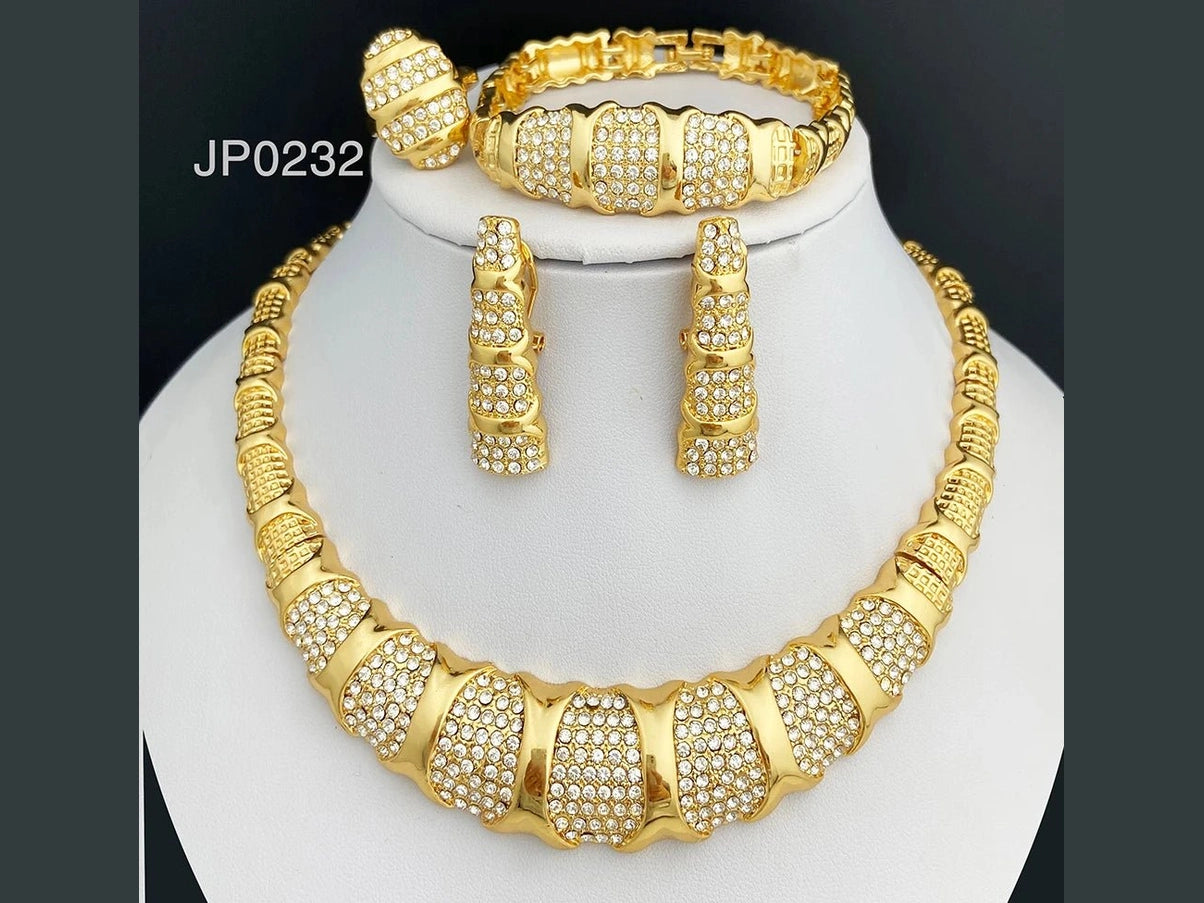 Dubai Jewelry Set For Women 18K Gold Plated Luxury Necklace Earrings Bracelet And Ring Set Jewelry For Wedding Party Trending - Simply Just Deals LLCDubai Jewelry Set For Women 18K Gold Plated Luxury Necklace Earrings Bracelet And Ring Set Jewelry For Wedding Party Trending200001033:36118833Dubai Jewelry Set For Women 18K Gold Plated Luxury Necklace Earrings Bracelet And Ring Set Jewelry For Wedding Party Trending