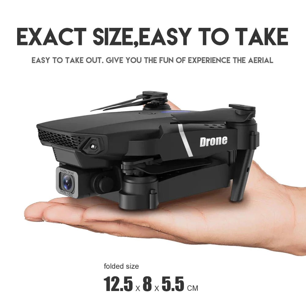 E88 Pro Foldable Quadcopter Drone - WIFI FPV, HD 4K Camera, Altitude Hold - Simply Just Deals LLCE88 Pro Foldable Quadcopter Drone - WIFI FPV, HD 4K Camera, Altitude Hold42275259482181Black4K 1B (10)E88 Pro Foldable Quadcopter Drone - WIFI FPV, HD 4K Camera, Altitude Hold