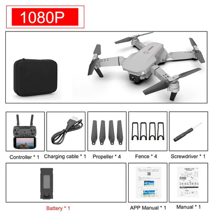 E88 Pro Foldable Quadcopter Drone - WIFI FPV, HD 4K Camera, Altitude Hold - Simply Just Deals LLCE88 Pro Foldable Quadcopter Drone - WIFI FPV, HD 4K Camera, Altitude Hold42275259678789Black1080P 1B (175)E88 Pro Foldable Quadcopter Drone - WIFI FPV, HD 4K Camera, Altitude Hold