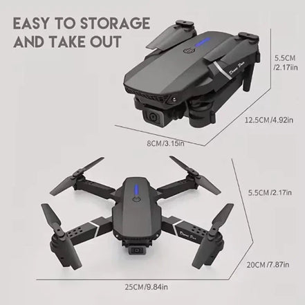 E88 Pro WiFi FPV Drone. Wide - angle HD 4K/1080P camera, height hold, foldable. Ideal RC quadcopter toy for Christmas boys gift. - Simply Just Deals LLCE88 Pro WiFi FPV Drone. Wide - angle HD 4K/1080P camera, height hold, foldable. Ideal RC quadcopter toy for Christmas boys gift.14175gray-single-4Kgray - single - 4KE88 Pro WiFi FPV Drone. Wide - angle HD 4K/1080P camera, height hold, foldable. Ideal RC quadcopter toy for Christmas boys gift.