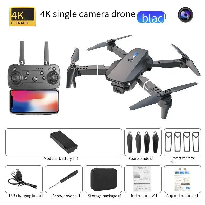 E88 Pro WiFi FPV Drone. Wide - angle HD 4K/1080P camera, height hold, foldable. Ideal RC quadcopter toy for Christmas boys gift. - Simply Just Deals LLCE88 Pro WiFi FPV Drone. Wide - angle HD 4K/1080P camera, height hold, foldable. Ideal RC quadcopter toy for Christmas boys gift.14175gray-single-4Kgray - single - 4KE88 Pro WiFi FPV Drone. Wide - angle HD 4K/1080P camera, height hold, foldable. Ideal RC quadcopter toy for Christmas boys gift.