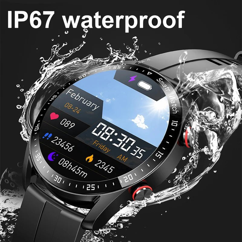 ECG+PPG Bluetooth Call Smart Watch Men Laser Health Blood Pressure Fitnes Sports Watches Man Sports Waterproof Smartwatch+Box - Simply Just Deals LLCECG+PPG Bluetooth Call Smart Watch Men Laser Health Blood Pressure Fitnes Sports Watches Man Sports Waterproof Smartwatch+Box141202beltblackbelt blackECG+PPG Bluetooth Call Smart Watch Men Laser Health Blood Pressure Fitnes Sports Watches Man Sports Waterproof Smartwatch+Box