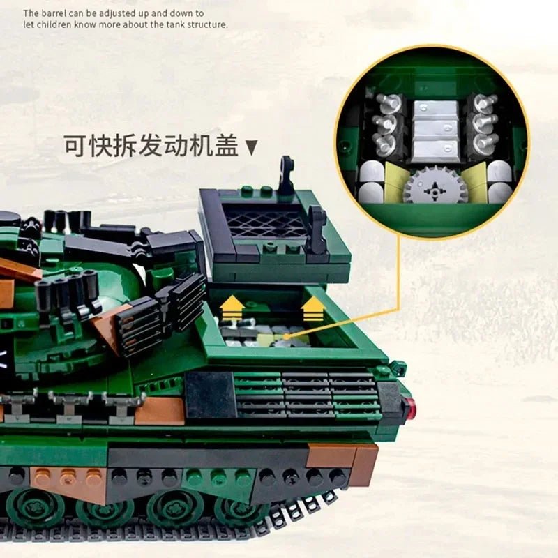 Educational Germany WW2 Leopard 1 Main Station Tank Model Military Armored Car Series DIY Toys Building Blocks Gift for Boys - Simply Just Deals LLCEducational Germany WW2 Leopard 1 Main Station Tank Model Military Armored Car Series DIY Toys Building Blocks Gift for Boys5bacef3c-9a91-4653-b954-deea41e41dc106049Educational Germany WW2 Leopard 1 Main Station Tank Model Military Armored Car Series DIY Toys Building Blocks Gift for Boys