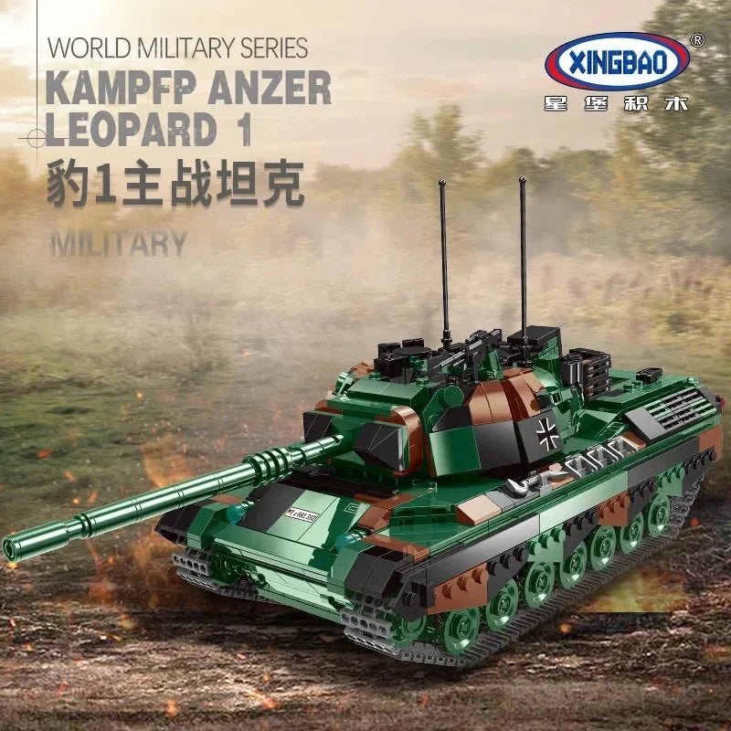 Educational Germany WW2 Leopard 1 Main Station Tank Model Military Armored Car Series DIY Toys Building Blocks Gift for Boys - Simply Just Deals LLCEducational Germany WW2 Leopard 1 Main Station Tank Model Military Armored Car Series DIY Toys Building Blocks Gift for Boys5bacef3c-9a91-4653-b954-deea41e41dc106049Educational Germany WW2 Leopard 1 Main Station Tank Model Military Armored Car Series DIY Toys Building Blocks Gift for Boys