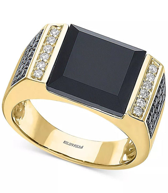EFFYÂ® Men'S Black Onyx & Diamond (5/8 Ct. T.W.) Ring in 14K Gold - Simply Just Deals LLCEFFYÂ® Men'S Black Onyx & Diamond (5/8 Ct. T.W.) Ring in 14K Gold6fd153a2-192a-4054-b381-f5b56f06c0cbYellow Gold10.5EFFYÂ® Men'S Black Onyx & Diamond (5/8 Ct. T.W.) Ring in 14K Gold