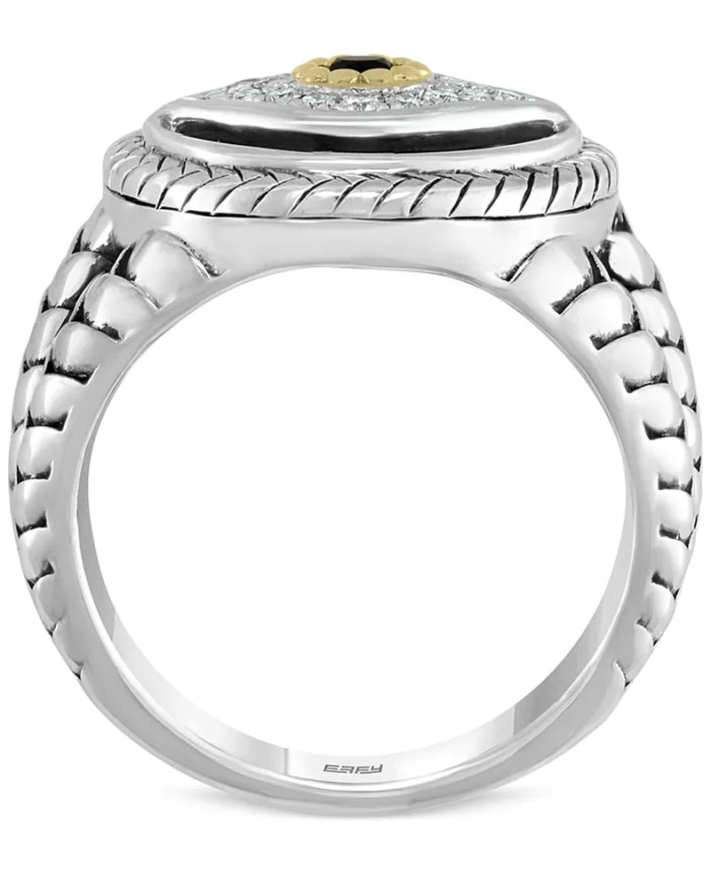EFFYÂ® Men'S Multi - Gemstone & Diamond (1/10 Ct. T.W.) Evil Eye Ring in Sterling Silver & 14K Gold - Simply Just Deals LLCEFFYÂ® Men'S Multi - Gemstone & Diamond (1/10 Ct. T.W.) Evil Eye Ring in Sterling Silver & 14K Gold22711a9c-9779-474b-9346-3139722ece45Silver10EFFYÂ® Men'S Multi - Gemstone & Diamond (1/10 Ct. T.W.) Evil Eye Ring in Sterling Silver & 14K Gold
