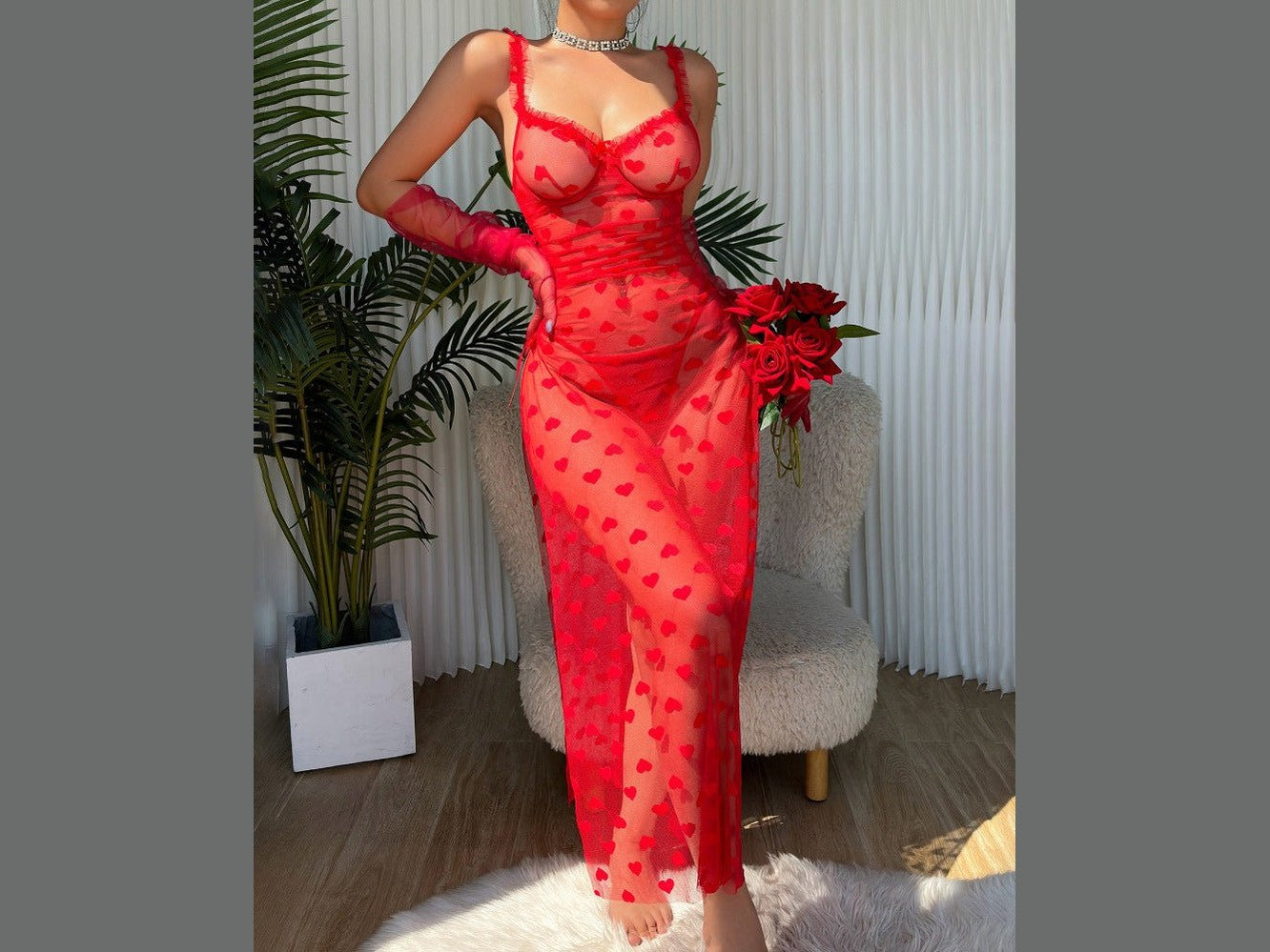 Elegant Lace Transparent Long Dress and Thong Two - Piece Set - Simply Just Deals LLCElegant Lace Transparent Long Dress and Thong Two - Piece SetC59A72BB6CB24F0B856E3ECF6DD58D46RedSElegant Lace Transparent Long Dress and Thong Two - Piece Set