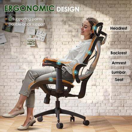 Ergonomic Office Chair, Big and Tall Mesh Chair with Lumbar Support, 3D Armrest - 215° Rotation, Adjustable Headrest & Soft Seat, Durable Desk Chair 350LBS for Work Gaming Computer,Grey - Simply Just Deals LLCErgonomic Office Chair, Big and Tall Mesh Chair with Lumbar Support, 3D Armrest - 215° Rotation, Adjustable Headrest & Soft Seat, Durable Desk Chair 350LBS for Work Gaming Computer,Greyc46314ed-3bcc-4ef9-98de-778721039a4bGrey215° Rotating 3D ArmrestErgonomic Office Chair, Big and Tall Mesh 