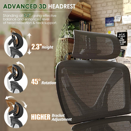 Ergonomic Office Chair, Big and Tall Mesh Chair with Lumbar Support, 3D Armrest - 215° Rotation, Adjustable Headrest & Soft Seat, Durable Desk Chair 350LBS for Work Gaming Computer,Grey - Simply Just Deals LLCErgonomic Office Chair, Big and Tall Mesh Chair with Lumbar Support, 3D Armrest - 215° Rotation, Adjustable Headrest & Soft Seat, Durable Desk Chair 350LBS for Work Gaming Computer,Greyc46314ed-3bcc-4ef9-98de-778721039a4bGrey215° Rotating 3D ArmrestErgonomic Office Chair, Big and Tall Mesh 