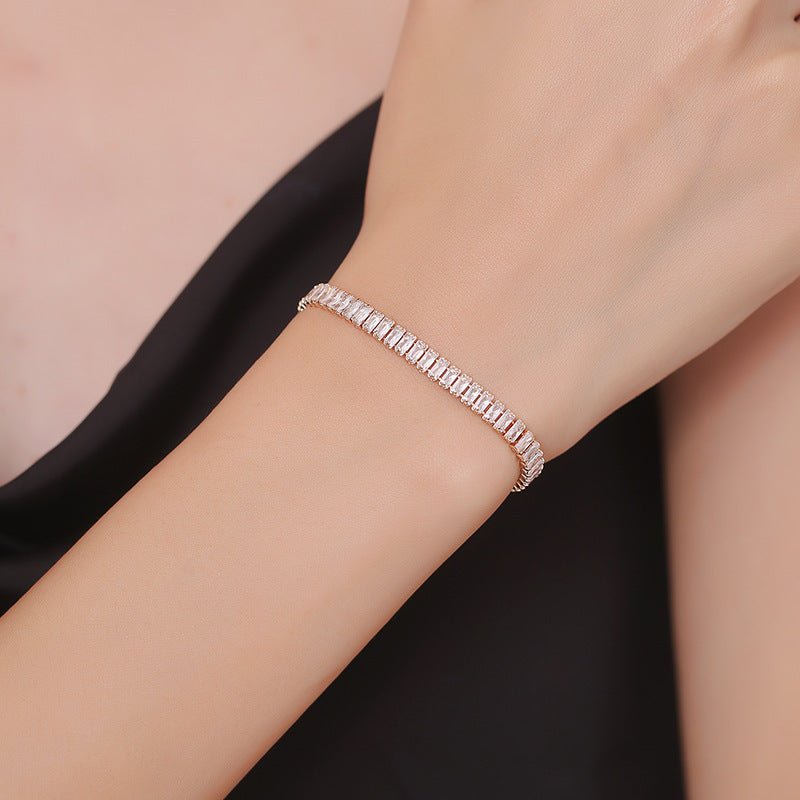 European And American Simple Rectangular Affordable Luxury Style Full Diamond Fashion All - match Bracelet - Simply Just Deals LLCEuropean And American Simple Rectangular Affordable Luxury Style Full Diamond Fashion All - match BraceletCJSL252954102BYChampagne GoldEuropean And American Simple Rectangular Affordable Luxury Style Full Diamond Fashion All - match Bracelet