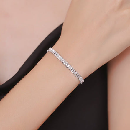 European And American Simple Rectangular Affordable Luxury Style Full Diamond Fashion All - match Bracelet - Simply Just Deals LLCEuropean And American Simple Rectangular Affordable Luxury Style Full Diamond Fashion All - match BraceletCJSL252954102BYChampagne GoldEuropean And American Simple Rectangular Affordable Luxury Style Full Diamond Fashion All - match Bracelet