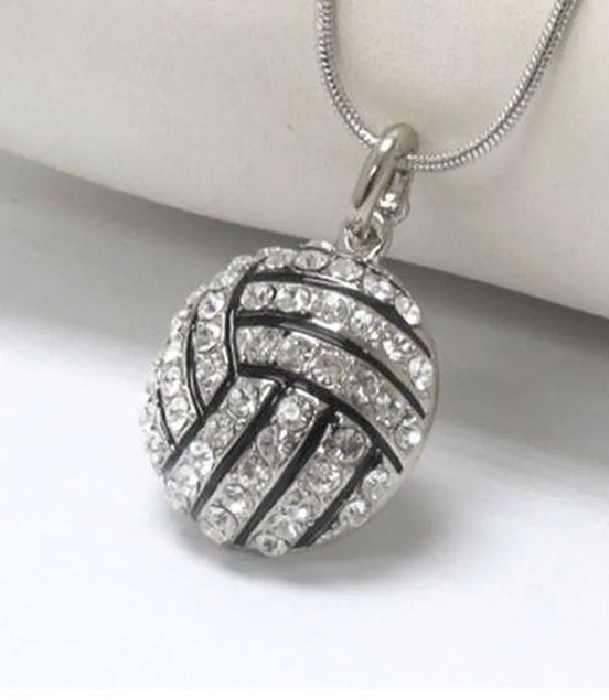 Fashion Crystal Volleyball Shape Pendant Necklace Link Chain Sports Jewelry For Teen Girls - Simply Just Deals LLCFashion Crystal Volleyball Shape Pendant Necklace Link Chain Sports Jewelry For Teen Girls200001034:3611881pcs1pcsFashion Crystal Volleyball Shape Pendant Necklace Link Chain Sports Jewelry For Teen Girls