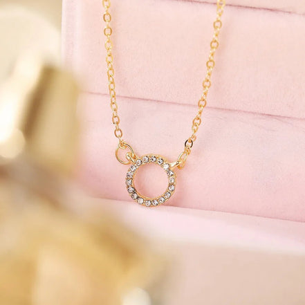 Fashion Trend Elegant Jewelry Simple Crystal Circle Pendant Necklace Golden Color Unquie Women Necklace Party Gift Wholesale - Simply Just Deals LLCFashion Trend Elegant Jewelry Simple Crystal Circle Pendant Necklace Golden Color Unquie Women Necklace Party Gift Wholesale200001034:201447815Gold EarringsGold EarringsFashion Trend Elegant Jewelry Simple Crystal Circle Pendant Necklace Golden Color Unquie Women Necklace Party Gift Wholesale