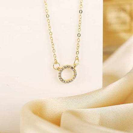 Fashion Trend Elegant Jewelry Simple Crystal Circle Pendant Necklace Golden Color Unquie Women Necklace Party Gift Wholesale - Simply Just Deals LLCFashion Trend Elegant Jewelry Simple Crystal Circle Pendant Necklace Golden Color Unquie Women Necklace Party Gift Wholesale200001034:201447815Gold EarringsGold EarringsFashion Trend Elegant Jewelry Simple Crystal Circle Pendant Necklace Golden Color Unquie Women Necklace Party Gift Wholesale