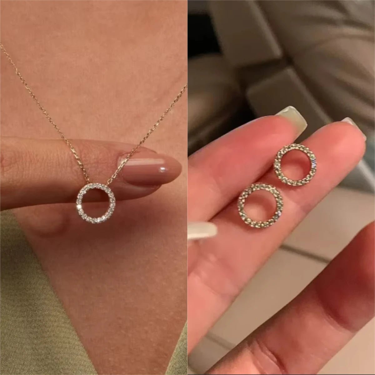 Fashion Trend Elegant Jewelry Simple Crystal Circle Pendant Necklace Golden Color Unquie Women Necklace Party Gift Wholesale - Simply Just Deals LLCFashion Trend Elegant Jewelry Simple Crystal Circle Pendant Necklace Golden Color Unquie Women Necklace Party Gift Wholesale200001034:203027829Gold 2pcs SetGold 2pcs SetFashion Trend Elegant Jewelry Simple Crystal Circle Pendant Necklace Golden Color Unquie Women Necklace Party Gift Wholesale