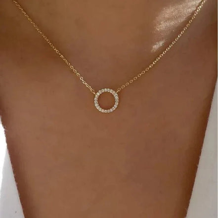 Fashion Trend Elegant Jewelry Simple Crystal Circle Pendant Necklace Golden Color Unquie Women Necklace Party Gift Wholesale - Simply Just Deals LLCFashion Trend Elegant Jewelry Simple Crystal Circle Pendant Necklace Golden Color Unquie Women Necklace Party Gift Wholesale200001034:361180Gold NecklaceGold NecklaceFashion Trend Elegant Jewelry Simple Crystal Circle Pendant Necklace Golden Color Unquie Women Necklace Party Gift Wholesale