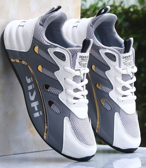 Fashionable men's leather lace up casual shoes, mesh shoes, student single shoes - Simply Just Deals LLCFashionable men's leather lace up casual shoes, mesh shoes, student single shoes30ADD3541334472CB6AB746EB108233Bgrey39Fashionable men's leather lace up casual shoes, mesh shoes, student single shoes