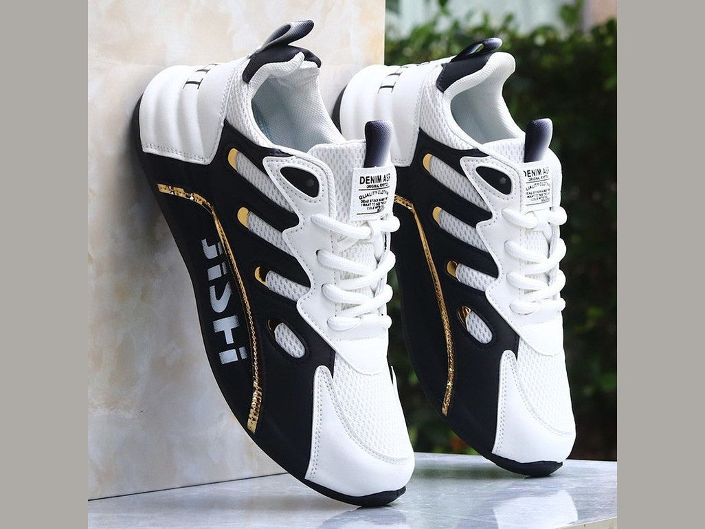 Fashionable men's leather lace up casual shoes, mesh shoes, student single shoes - Simply Just Deals LLCFashionable men's leather lace up casual shoes, mesh shoes, student single shoesCD3C4D64449948B5859C5B749DDCE163Black39Fashionable men's leather lace up casual shoes, mesh shoes, student single shoes