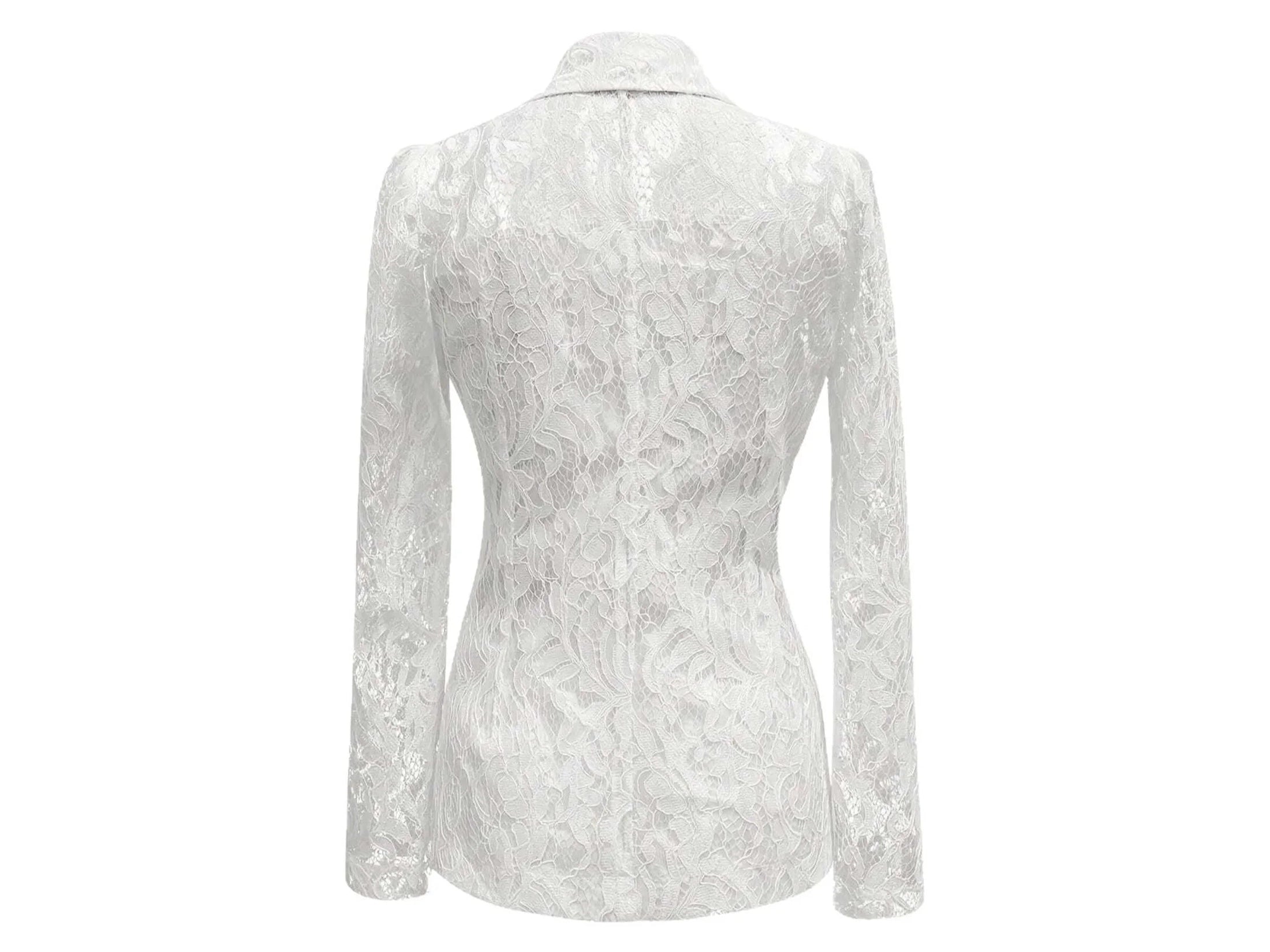 Floral Pattern Lace Single - Breasted Blazer - Simply Just Deals LLCFloral Pattern Lace Single - Breasted Blazer100100141538636WhiteS894acc228ab948d187f501dbb0521fd6 - Max - Origin