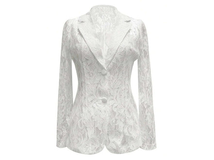 Floral Pattern Lace Single - Breasted Blazer - Simply Just Deals LLCFloral Pattern Lace Single - Breasted Blazer100100141538636WhiteS9cc633d1a7c9458197ef314129af3b8f - Max - Origin